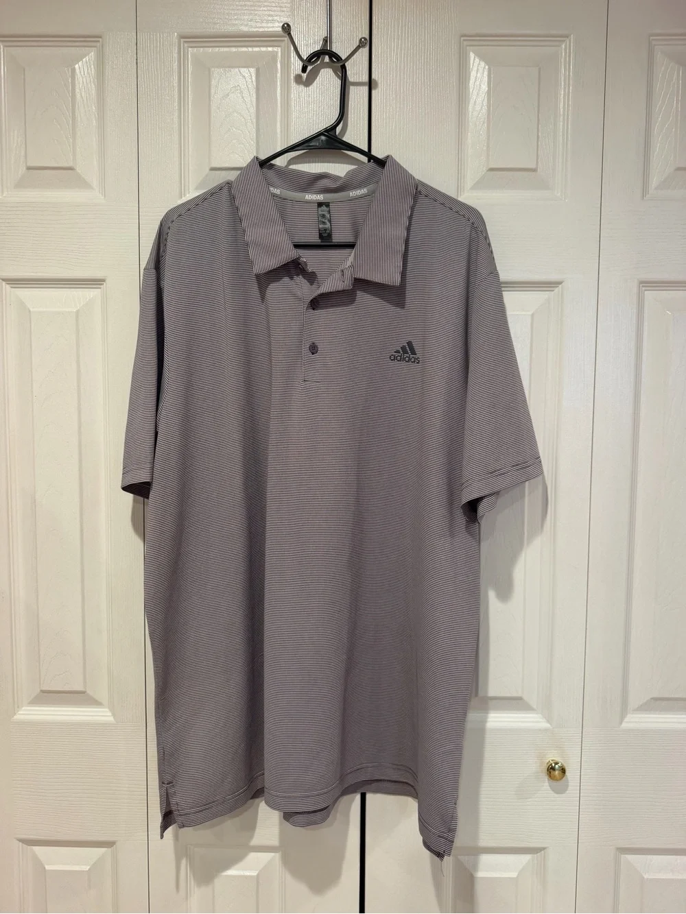 adidas Men’s Light Gray Polo with Subtle Logo